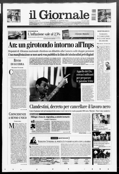 Il giornale : quotidiano del mattino